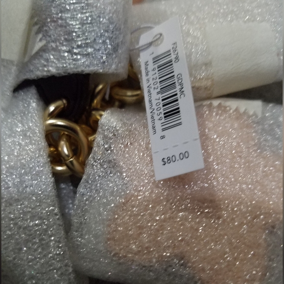 Coach Wildflower Bag Charm Key Chain 3D Leather Gold Chain Pink Multi Colors NWT - Picture 10 of 12